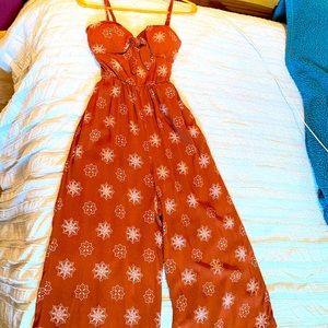 Cute brown jumpsuit from a.u.w